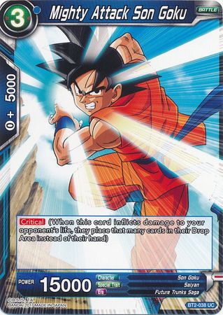 Mighty Attack Son Goku (BT2-038) [Union Force] | Shuffle n Cut Hobbies & Games