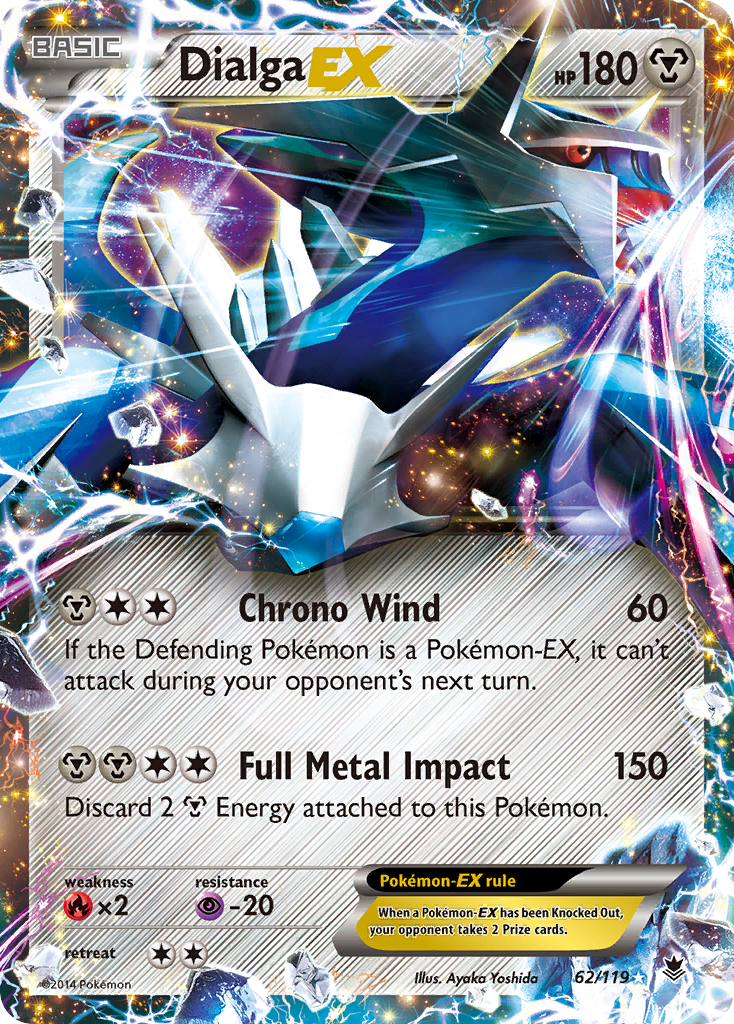 Dialga EX (62/119) [XY: Phantom Forces] | Shuffle n Cut Hobbies & Games