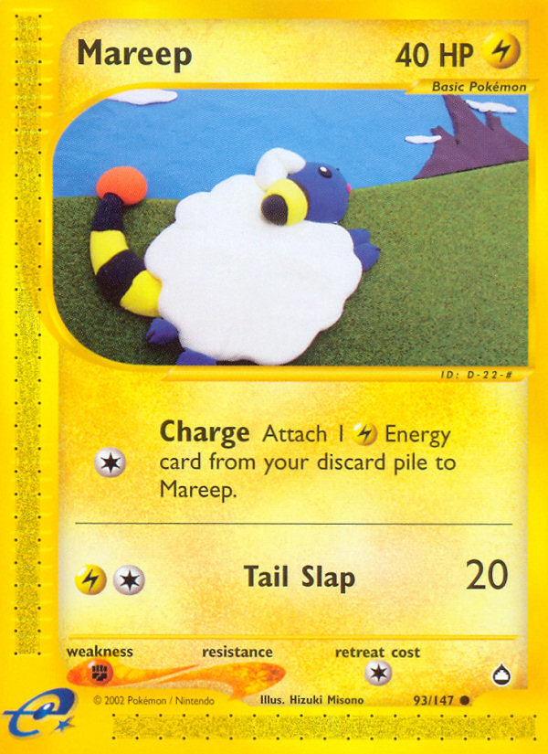 Mareep (93/147) [Aquapolis] | Shuffle n Cut Hobbies & Games