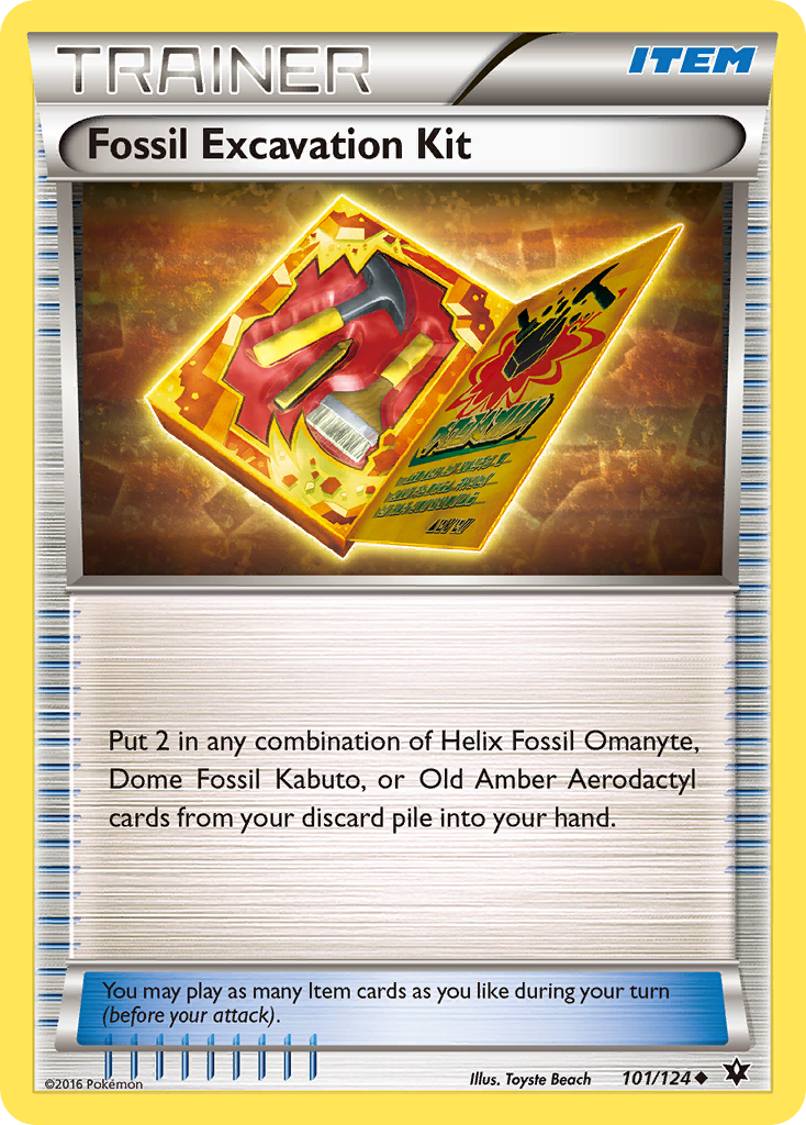 Fossil Excavation Kit (101/124) [XY: Fates Collide] | Shuffle n Cut Hobbies & Games