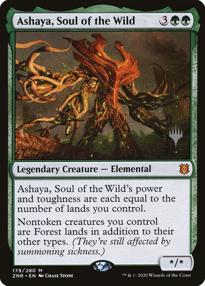 Ashaya, Soul of the Wild (Promo Pack) [Zendikar Rising Promos] | Shuffle n Cut Hobbies & Games