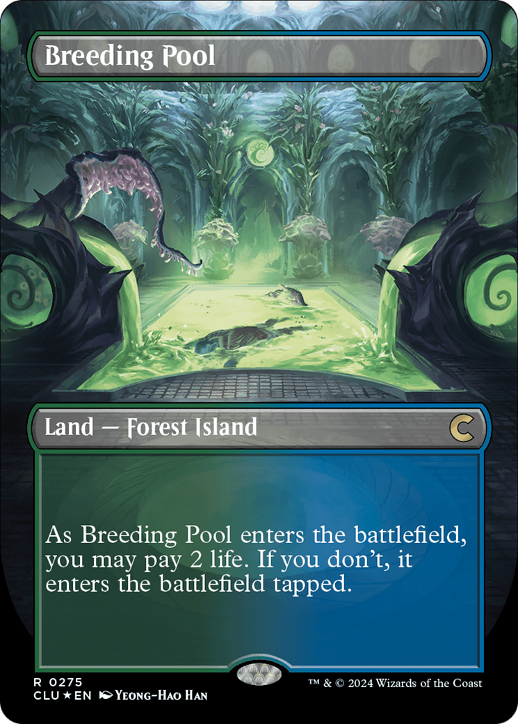 Breeding Pool (Borderless) [Ravnica: Clue Edition] | Shuffle n Cut Hobbies & Games