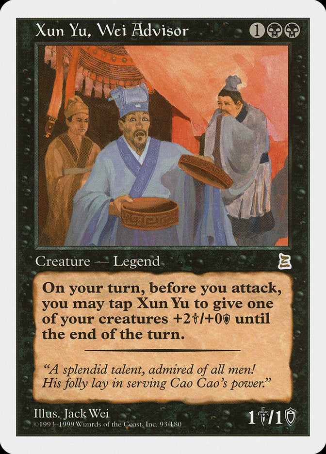 Xun Yu, Wei Advisor [Portal Three Kingdoms] | Shuffle n Cut Hobbies & Games