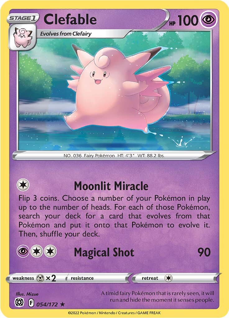 Clefable (054/172) [Sword & Shield: Brilliant Stars] | Shuffle n Cut Hobbies & Games