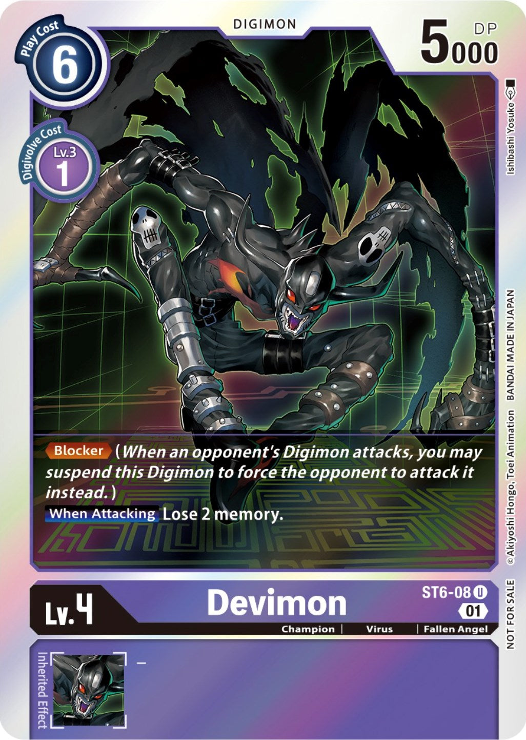 Devimon [ST6-08] (Official Tournament Pack Vol. 7) [Starter Deck: Venomous Violet] | Shuffle n Cut Hobbies & Games