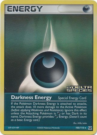 Darkness Energy (103/113) (Stamped) [EX: Delta Species] | Shuffle n Cut Hobbies & Games