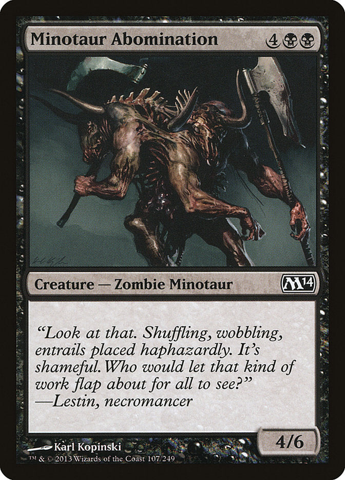 Minotaur Abomination [Magic 2014] | Shuffle n Cut Hobbies & Games