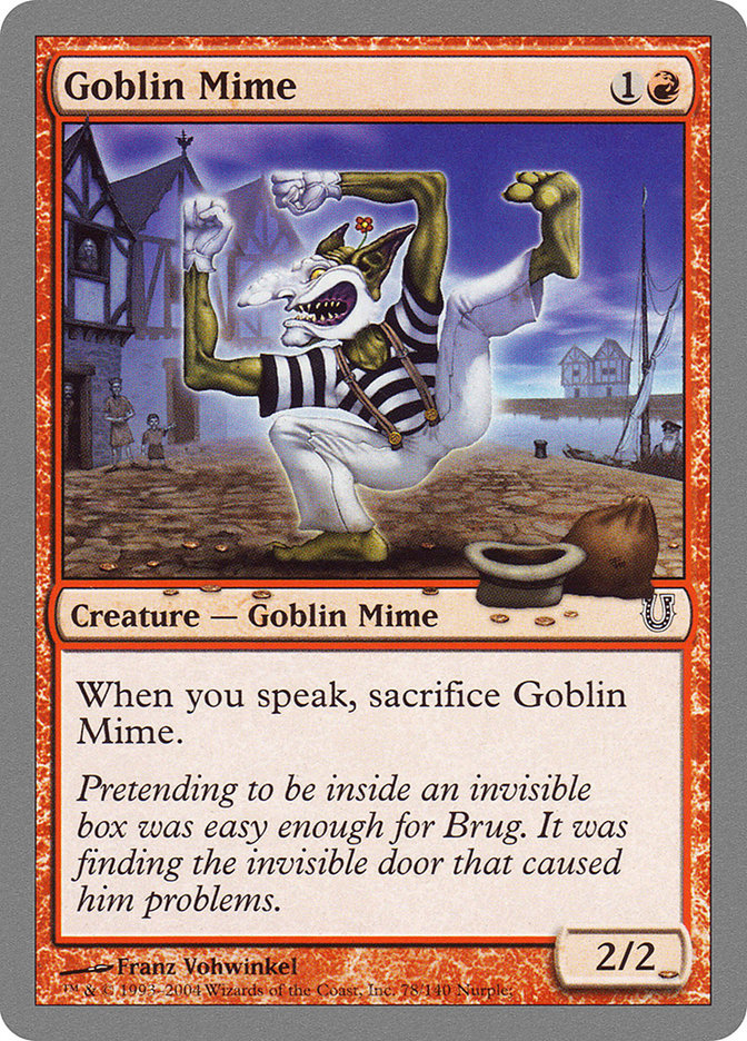 Goblin Mime [Unhinged] | Shuffle n Cut Hobbies & Games