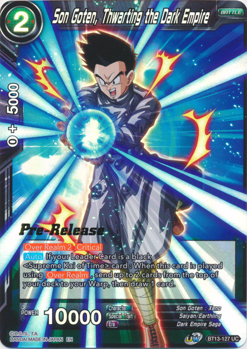 Son Goten, Thwarting the Dark Empire (BT13-127) [Supreme Rivalry Prerelease Promos] | Shuffle n Cut Hobbies & Games