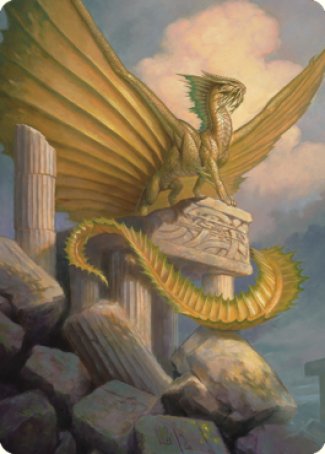 Ancient Gold Dragon Art Card (05) [Commander Legends: Battle for Baldur's Gate Art Series] | Shuffle n Cut Hobbies & Games