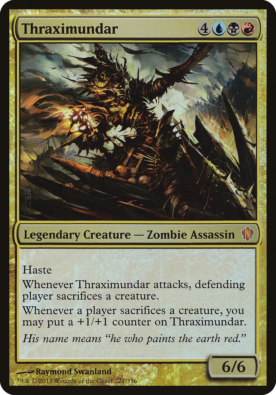 Thraximundar (Oversized) [Commander 2013 Oversized] | Shuffle n Cut Hobbies & Games