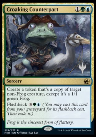 Croaking Counterpart (Promo Pack) [Innistrad: Midnight Hunt Promos] | Shuffle n Cut Hobbies & Games