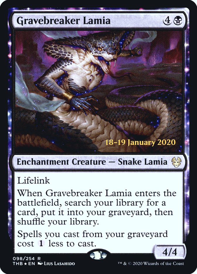 Gravebreaker Lamia [Theros Beyond Death Prerelease Promos] | Shuffle n Cut Hobbies & Games