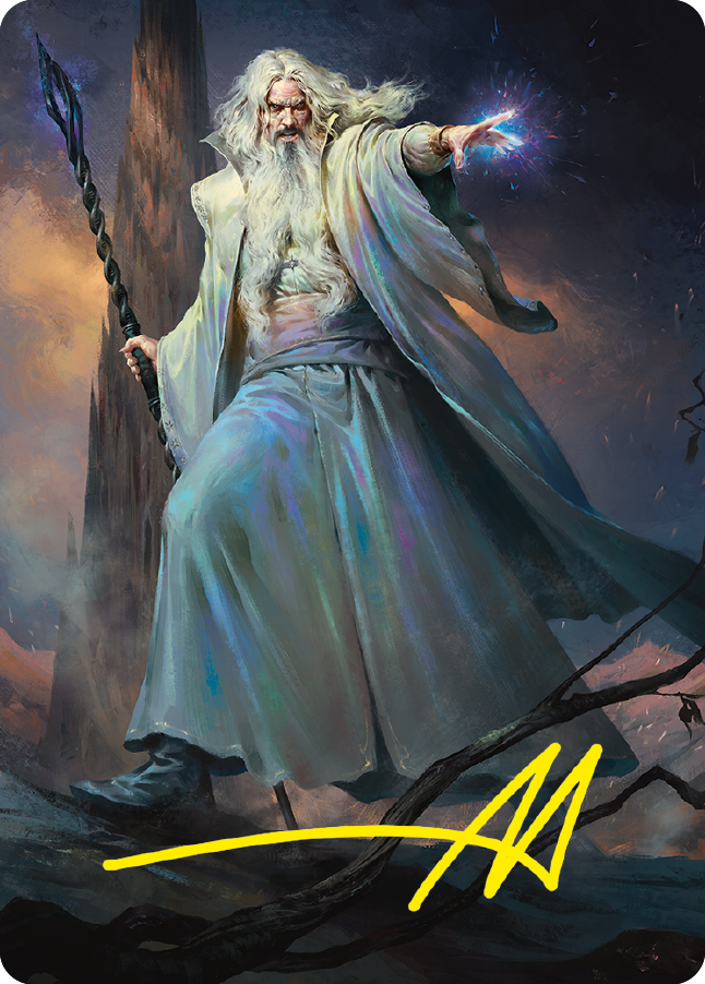 Saruman of Many Colors Art Card (Gold-Stamped Signature) [The Lord of the Rings: Tales of Middle-earth Art Series] | Shuffle n Cut Hobbies & Games