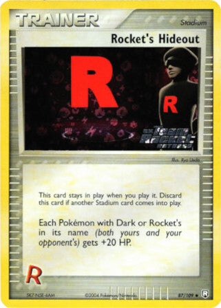 Rocket's Hideout (87/109) (Stamped) [EX: Team Rocket Returns] | Shuffle n Cut Hobbies & Games