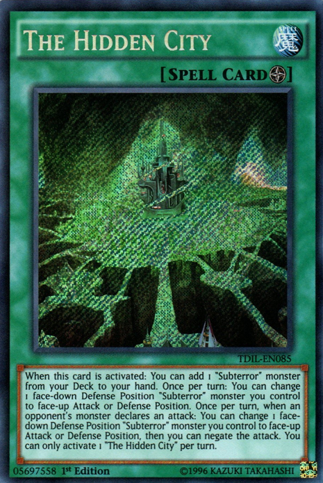 The Hidden City [TDIL-EN085] Secret Rare | Shuffle n Cut Hobbies & Games