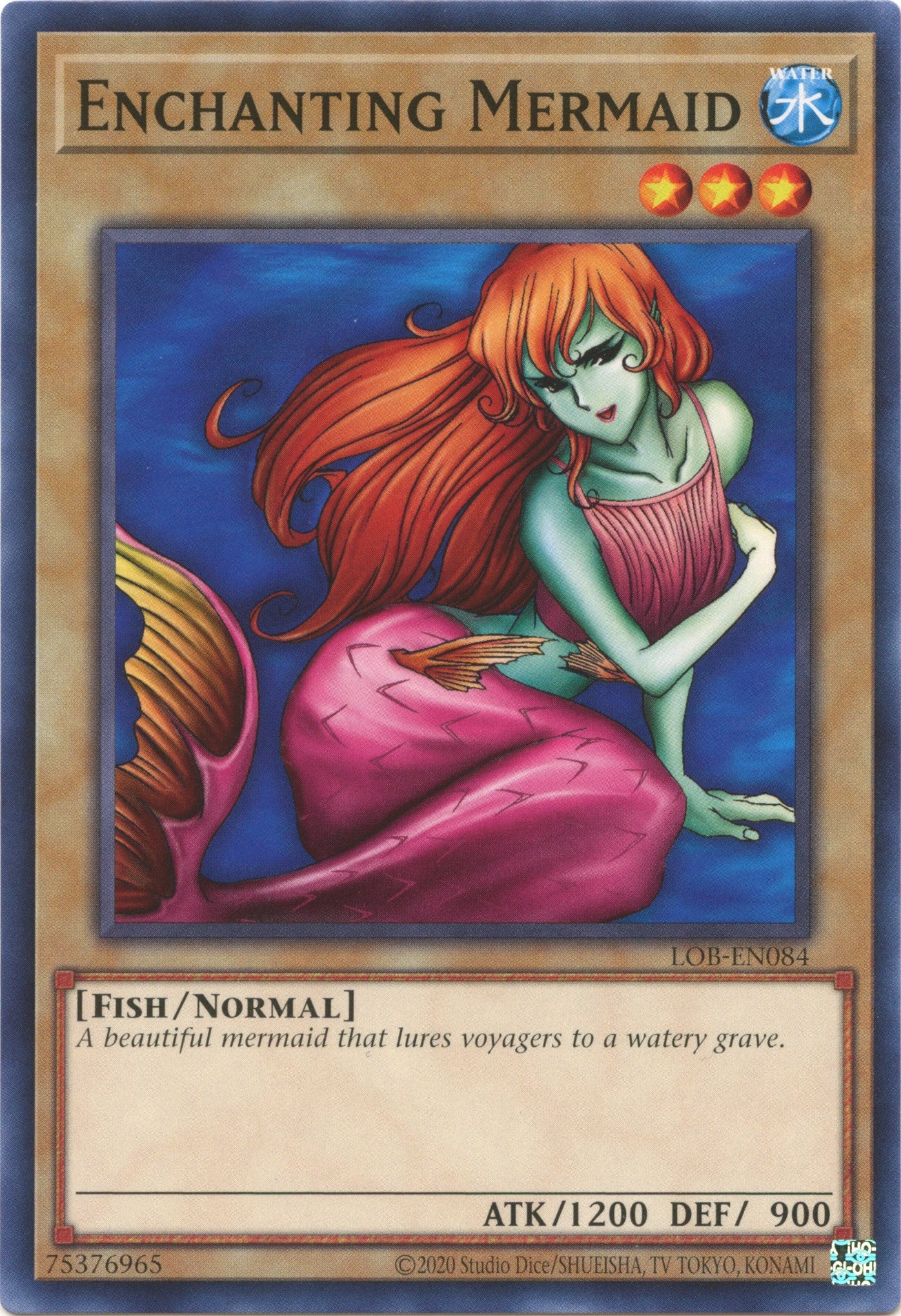 Enchanting Mermaid (25th Anniversary) [LOB-EN084] Common | Shuffle n Cut Hobbies & Games