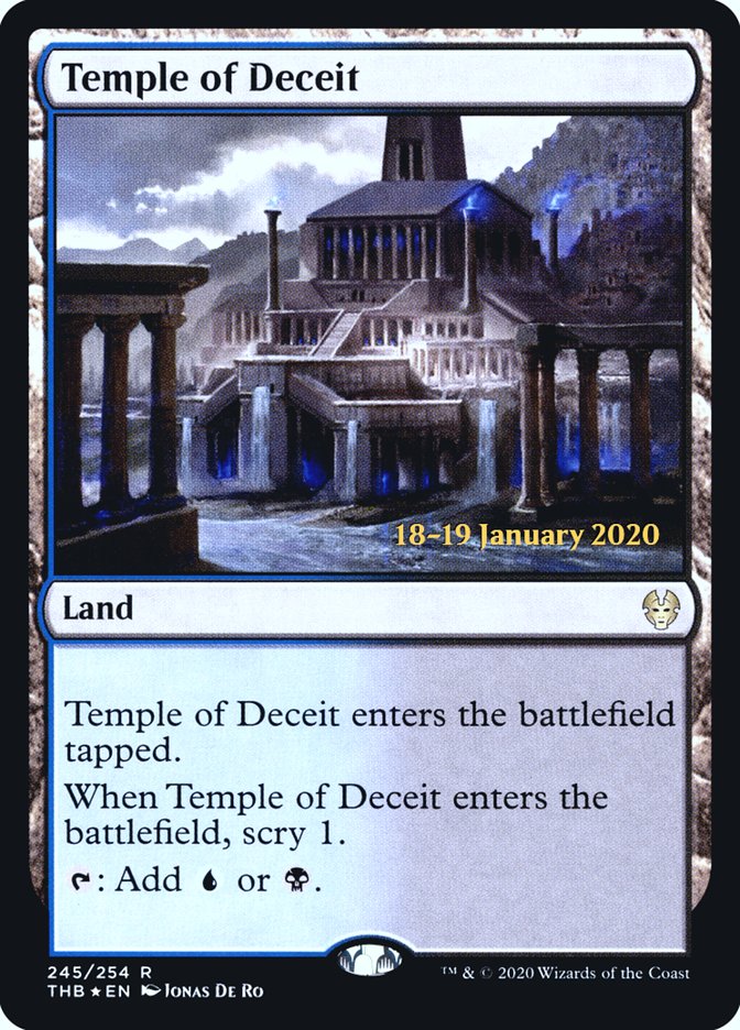 Temple of Deceit [Theros Beyond Death Prerelease Promos] | Shuffle n Cut Hobbies & Games