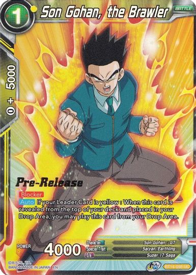 Son Gohan, the Brawler (BT14-098) [Cross Spirits Prerelease Promos] | Shuffle n Cut Hobbies & Games