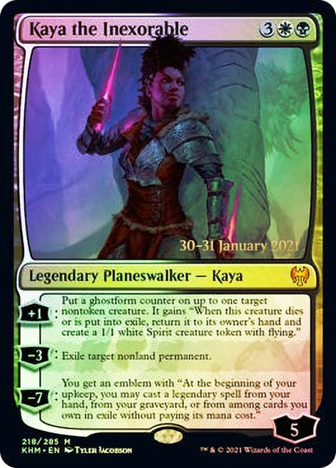 Kaya the Inexorable [Kaldheim Prerelease Promos] | Shuffle n Cut Hobbies & Games