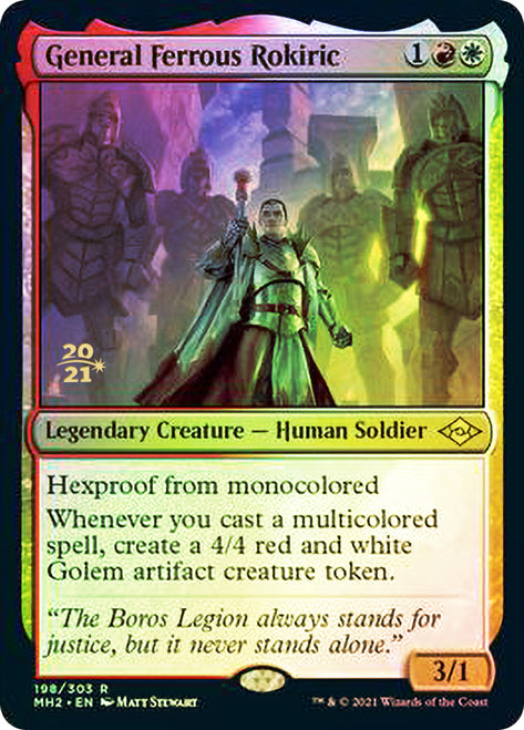 General Ferrous Rokiric [Modern Horizons 2 Prerelease Promos] | Shuffle n Cut Hobbies & Games