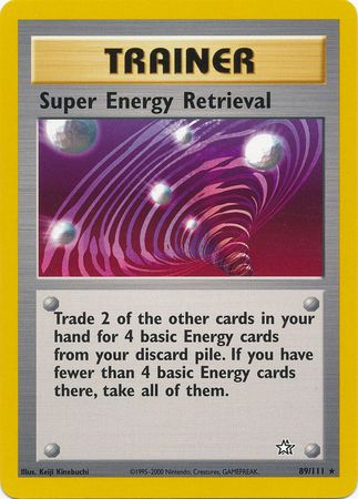 Super Energy Retrieval (89/111) [Neo Genesis Unlimited] | Shuffle n Cut Hobbies & Games