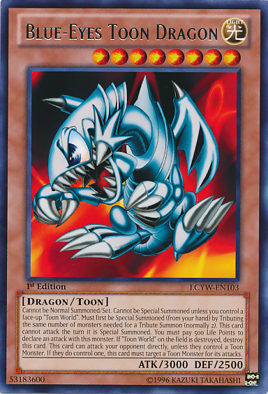 Blue-Eyes Toon Dragon [LCYW-EN103] Rare | Shuffle n Cut Hobbies & Games