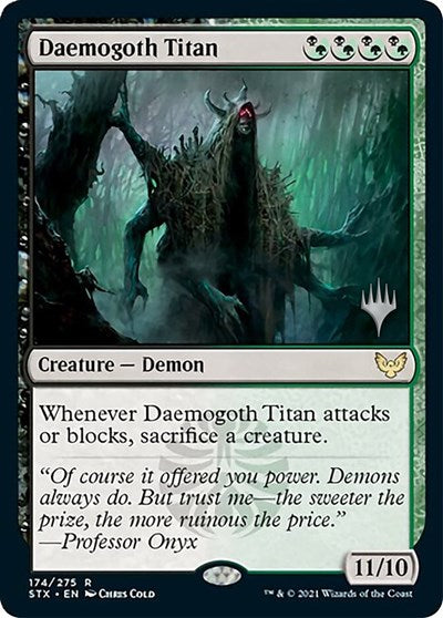 Daemogoth Titan (Promo Pack) [Strixhaven: School of Mages Promos] | Shuffle n Cut Hobbies & Games