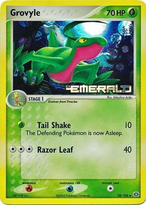 Grovyle (28/106) (Stamped) [EX: Emerald] | Shuffle n Cut Hobbies & Games