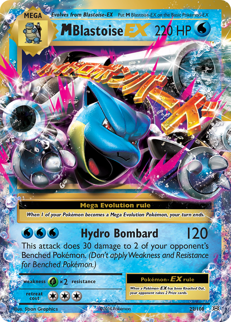 M Blastoise EX (22/108) [XY: Evolutions] | Shuffle n Cut Hobbies & Games