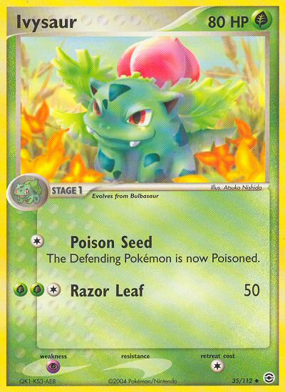 Ivysaur (35/112) [EX: FireRed & LeafGreen] | Shuffle n Cut Hobbies & Games