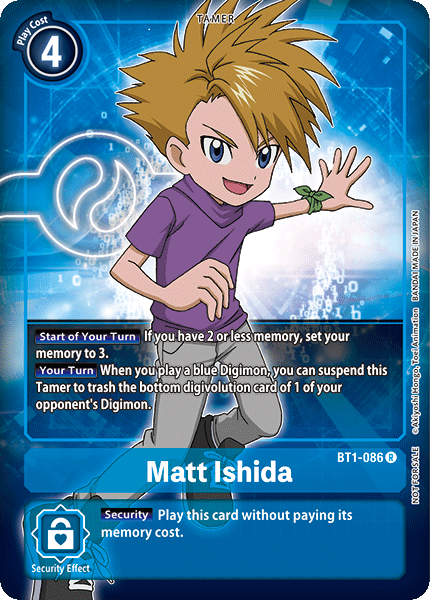 Matt Ishida [BT1-086] (Buy-A-Box Promo) [Release Special Booster Ver.1.0 Promos] | Shuffle n Cut Hobbies & Games