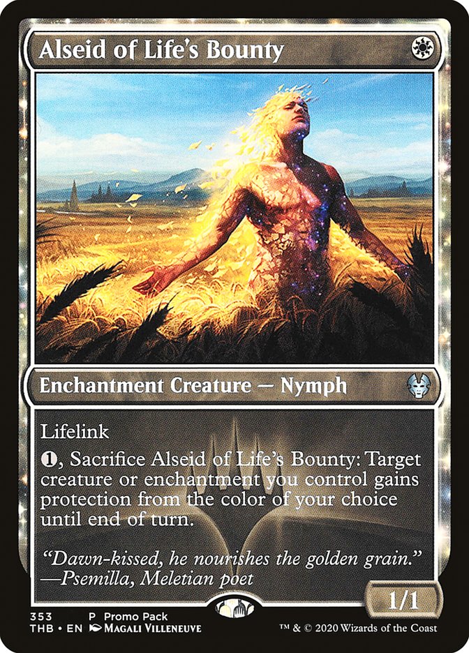 Alseid of Life's Bounty (Promo Pack) [Theros Beyond Death Promos] | Shuffle n Cut Hobbies & Games