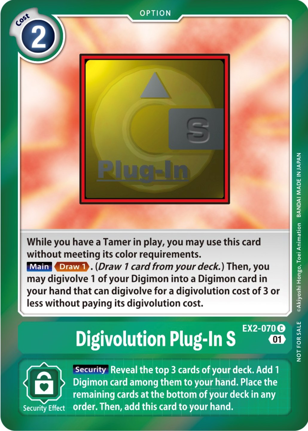 Digivolution Plug-In S [EX2-070] (Event Pack 4) [Digital Hazard Promos] | Shuffle n Cut Hobbies & Games