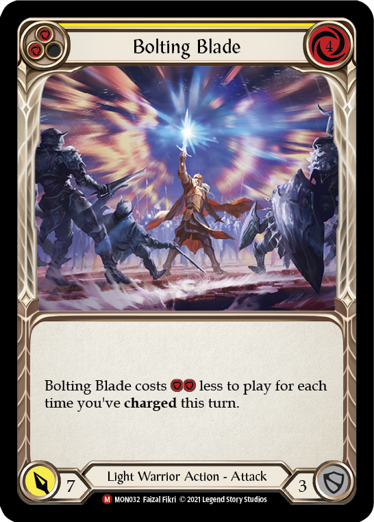 Bolting Blade (Rainbow Foil) [MON032-RF] 1st Edition Rainbow Foil | Shuffle n Cut Hobbies & Games