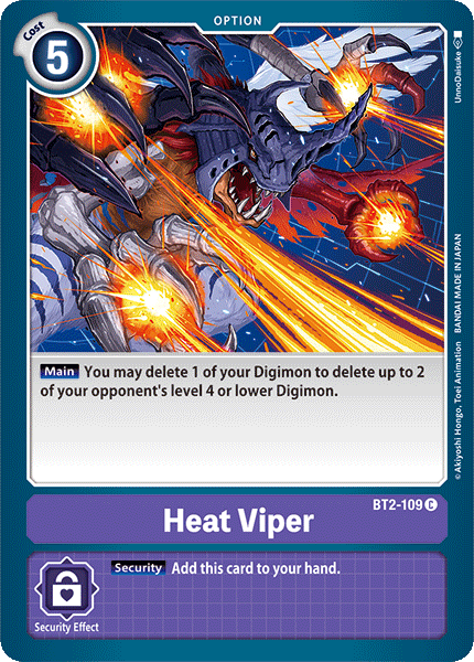 Heat Viper [BT2-109] [Release Special Booster Ver.1.0] | Shuffle n Cut Hobbies & Games