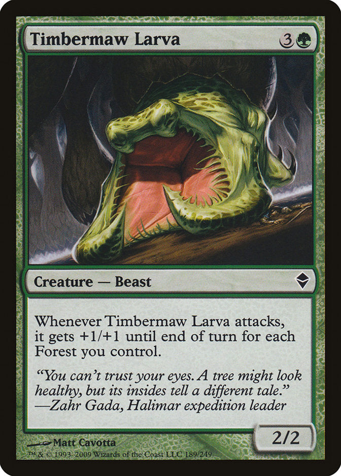 Timbermaw Larva [Zendikar] | Shuffle n Cut Hobbies & Games