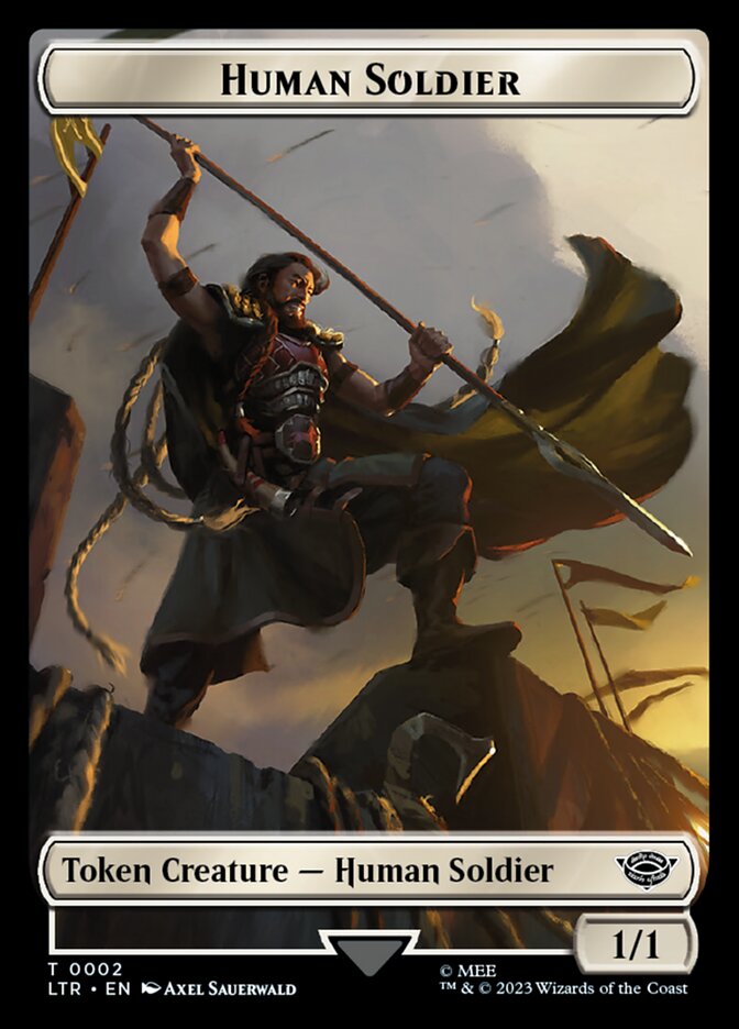 Human Soldier Token (02) [The Lord of the Rings: Tales of Middle-Earth Tokens] | Shuffle n Cut Hobbies & Games