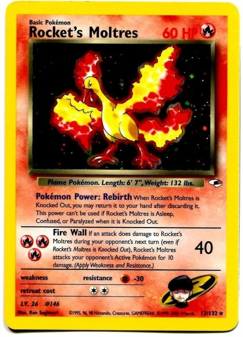 Rocket's Moltres (12/132) [Gym Heroes Unlimited] | Shuffle n Cut Hobbies & Games