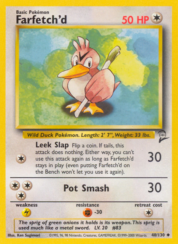 Farfetch'd (40/130) [Base Set 2] | Shuffle n Cut Hobbies & Games