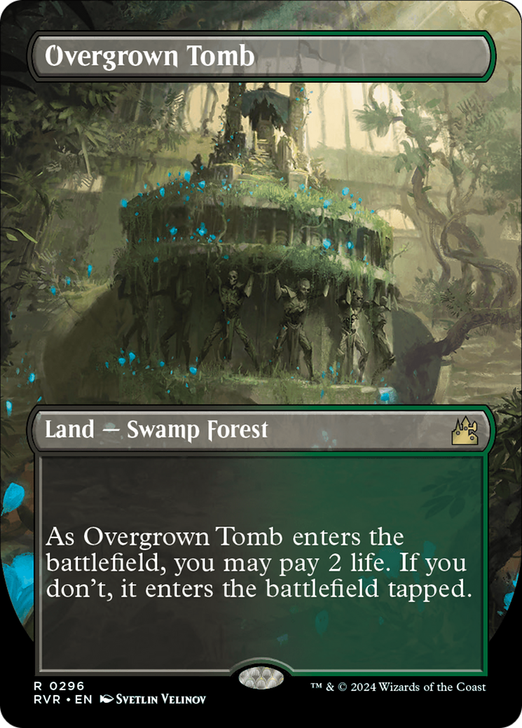 Overgrown Tomb (Borderless) [Ravnica Remastered] | Shuffle n Cut Hobbies & Games