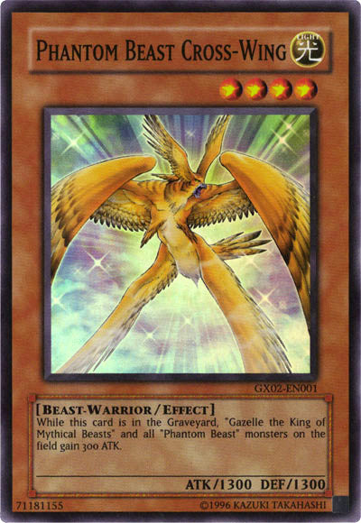 Phantom Beast Cross-Wing [GX02-EN001] Super Rare | Shuffle n Cut Hobbies & Games