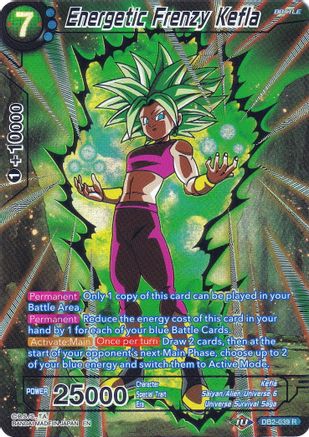 Energetic Frenzy Kefla (DB2-039) [Collector's Selection Vol. 2] | Shuffle n Cut Hobbies & Games