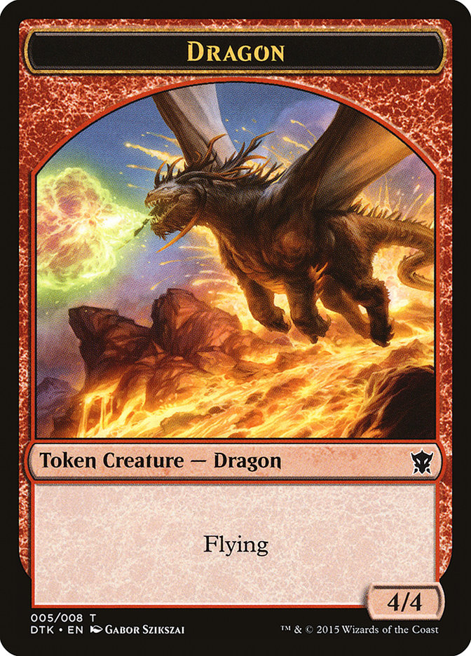 Dragon Token [Dragons of Tarkir Tokens] | Shuffle n Cut Hobbies & Games