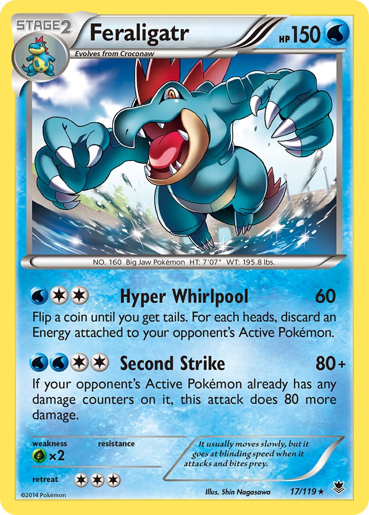 Feraligatr (17/119) (Theme Deck Exclusive) [XY: Phantom Forces] | Shuffle n Cut Hobbies & Games