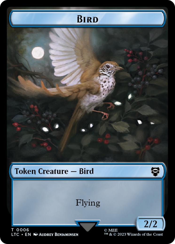 Elf Warrior // Bird Double Sided Token [The Lord of the Rings: Tales of Middle-Earth Commander Tokens] | Shuffle n Cut Hobbies & Games