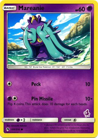 Mareanie (105/214) (Mewtwo Deck) [Battle Academy 2020] | Shuffle n Cut Hobbies & Games