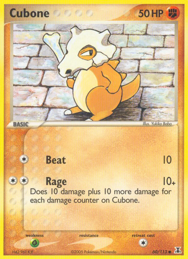 Cubone (60/113) [EX: Delta Species] | Shuffle n Cut Hobbies & Games