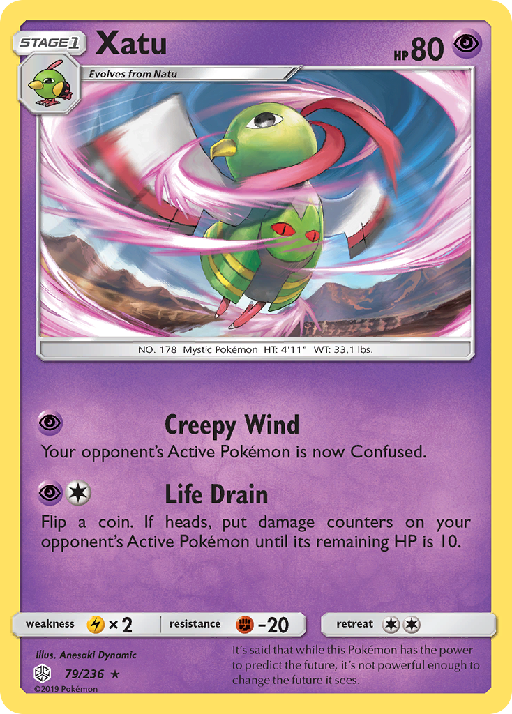 Xatu (79/236) [Sun & Moon: Cosmic Eclipse] | Shuffle n Cut Hobbies & Games