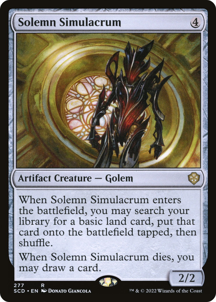 Solemn Simulacrum [Starter Commander Decks] | Shuffle n Cut Hobbies & Games